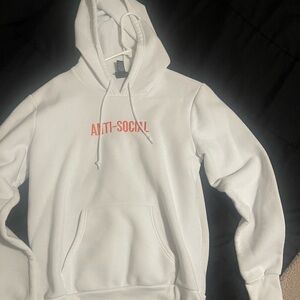 Rue21 Hoodie - white/orange